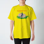 nins・にんずのかわいいモルモット・チェコ語ロゴA(ベージュ) スタンダードTシャツ