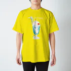 夢見る柴犬の【あいすくりぃまぁず】ソーダフロート Regular Fit T-Shirt