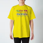 どうぶつのホネ、ときどきキョウリュウ。の６ひきのタテガミオオカミ スタンダードTシャツ