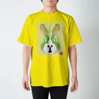 bonnylochの卯-lightGreen_青海波＠ブロックイラスト Regular Fit T-Shirt