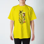 256graphのドットで名画「接吻」 Regular Fit T-Shirt