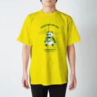 キッチュのトレイルランパンダ【YOU CAN DO IT!】グリーン Regular Fit T-Shirt