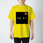 世界地図の黒猫さん スタンダードTシャツ