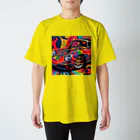 Infiniti_Dreamerのペイントまみれのビンテージ車 Regular Fit T-Shirt