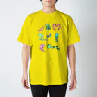 bush de Noel グッズ通販のカラフルヘビくん2 スタンダードTシャツ