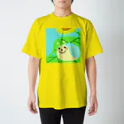 でんでん　超母。の水色でんでんむし スタンダードTシャツ