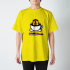 べれ {suzuri} ふぁなの 香るコーヒー（扇子ピンク色【数量限定】付き）[#将棋#香車] スタンダードTシャツ