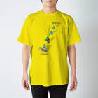 PokuStarのボウリング　ピンをへし折る スタンダードTシャツ