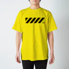 WID（糸瀬 法隆）の警戒柄（WIDロゴ入り） スタンダードTシャツ