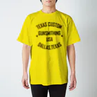 TEXAS CUSTOM GUNSMITHINGのTEXAS CUSTOM GUNSMITHING SIMPLE TEXT Regular Fit T-Shirt