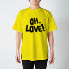 wanderingmanのOH.LOVE YELLOW スタンダードTシャツ