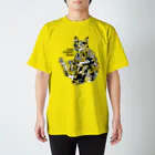 Incomplete-de-la-LuneのChat PopArt Jeuje スタンダードTシャツ