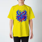 ＳＩＬＶＥＲＷＯＬＦＭＥＮmixculturedesinのsteersからの移動商品「狼カリグラフィー」 Regular Fit T-Shirt