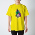 7IRO GLAMOUROUSのノエル・デストロイ・クラッシャーTシャツ☆白文字 Regular Fit T-Shirt