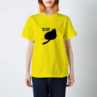 maiko moocsのNO NEKO NO LIFE 黒猫の日常 Regular Fit T-Shirt