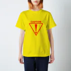 四色アペンド＋のCAUTION スタンダードTシャツ