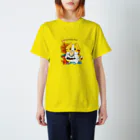 ねこにごはんのねこにごはん_05/I♡Hiroshima 47都道府県ご当地Tシャツ！ スタンダードTシャツ