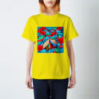 nu_nu_collectionのバイカル湖の落ち葉 スタンダードTシャツ