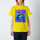 Ａ’ｚｗｏｒｋＳのイワトビペンギン（グラデーション背景） スタンダードTシャツ