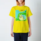 でんでん　超母。の水色でんでんむし スタンダードTシャツ