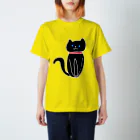 Asagao Koubou~こども達の美術館~の黒ねこ スタンダードTシャツ