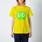 流星街くらげやのシンプルカラーくらげ ライトグリーン(しろめアリ) スタンダードTシャツ