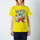 せんのおてほんちゃんと動物たち Regular Fit T-Shirt