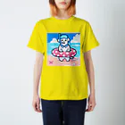 SWEET＆SPICY 【 すいすぱ 】ダーツの🐶夏が楽しみすぎる犬🌞🌊（ドット） スタンダードTシャツ