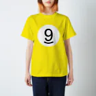 金融投資デザイン　カマラオンテ-ムラサキのビリヤード 9 ボール ナインボール スタンダードTシャツ