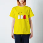 なで肩うさぎの美香堂のおばけとタコさんウィンナー スタンダードTシャツ