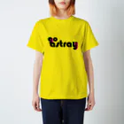 go astrayのgo astray ずれたロゴ 淡色ベース用 スタンダードTシャツ