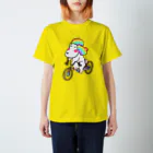 PoodleGag -  面白いプードルの自転車に乗ったレインボープードル犬 Regular Fit T-Shirt