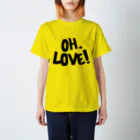 wanderingmanのOH.LOVE YELLOW スタンダードTシャツ