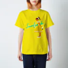 レモンスカッシュの泡の黄色のワンピースの子 スタンダードTシャツ