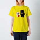 おばけ商店のTOYTOY＜鯛狆と木彫りの熊＞ Regular Fit T-Shirt