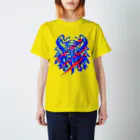 ＳＩＬＶＥＲＷＯＬＦＭＥＮmixculturedesinのsteersからの移動商品「狼カリグラフィー」 スタンダードTシャツ