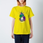 7IRO GLAMOUROUSのノエル・デストロイ・クラッシャーTシャツ☆白文字 Regular Fit T-Shirt
