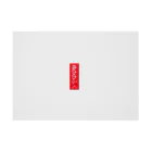 レトロゲーム・ファミコン文字Tシャツ-レトロゴ-のぬののふく 赤ボックスロゴ Stickable Poster :horizontal position