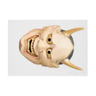 お面グッズ　面処の般若　はんにゃ　般若面 Stickable Poster :horizontal position