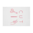 あしなが雑貨店のCUT Stickable Poster :horizontal position