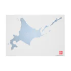 Yanagiya Kosanjiの北海道_TextMap_青色グラデーション 吸着ポスターの横向き