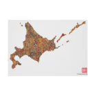 Yanagiya Kosanjiの北海道_TextMap_木目調 Stickable Poster :horizontal position