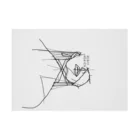 ツガイツツのヘビーヘヴン2 HEAVY HEAVEN　針金アート風イラスト　モノクロ 吸着ポスターの横向き