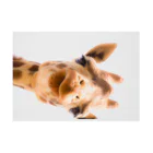 kamakiri3のGiraffe Stickable Poster :horizontal position