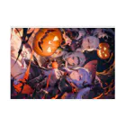 卯月なのかのHalloween Journey　-Human side-　〜カボチャが照らす一年で最も不気味で騒がしい夜の旅〜　No.2「迫るハロウィン大戦」 Stickable Poster :horizontal position