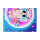 Moichi Designs Shop-2023のフクロウの宇宙飛行士 Stickable Poster :horizontal position