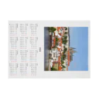 bitpiyoのプラハ城の写真のカレンダー2024 吸着ポスターの横向き