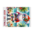 TACHYONJAPANのMerry Christmasシリーズ　サンタのサマークリスマス」 Stickable Poster :horizontal position