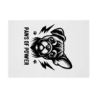 Urban pawsのパグチワワ「Paws of Power」 Stickable Poster :horizontal position