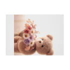 星パンダショップのはなとくま　～flower and bear～ Stickable Poster :horizontal position